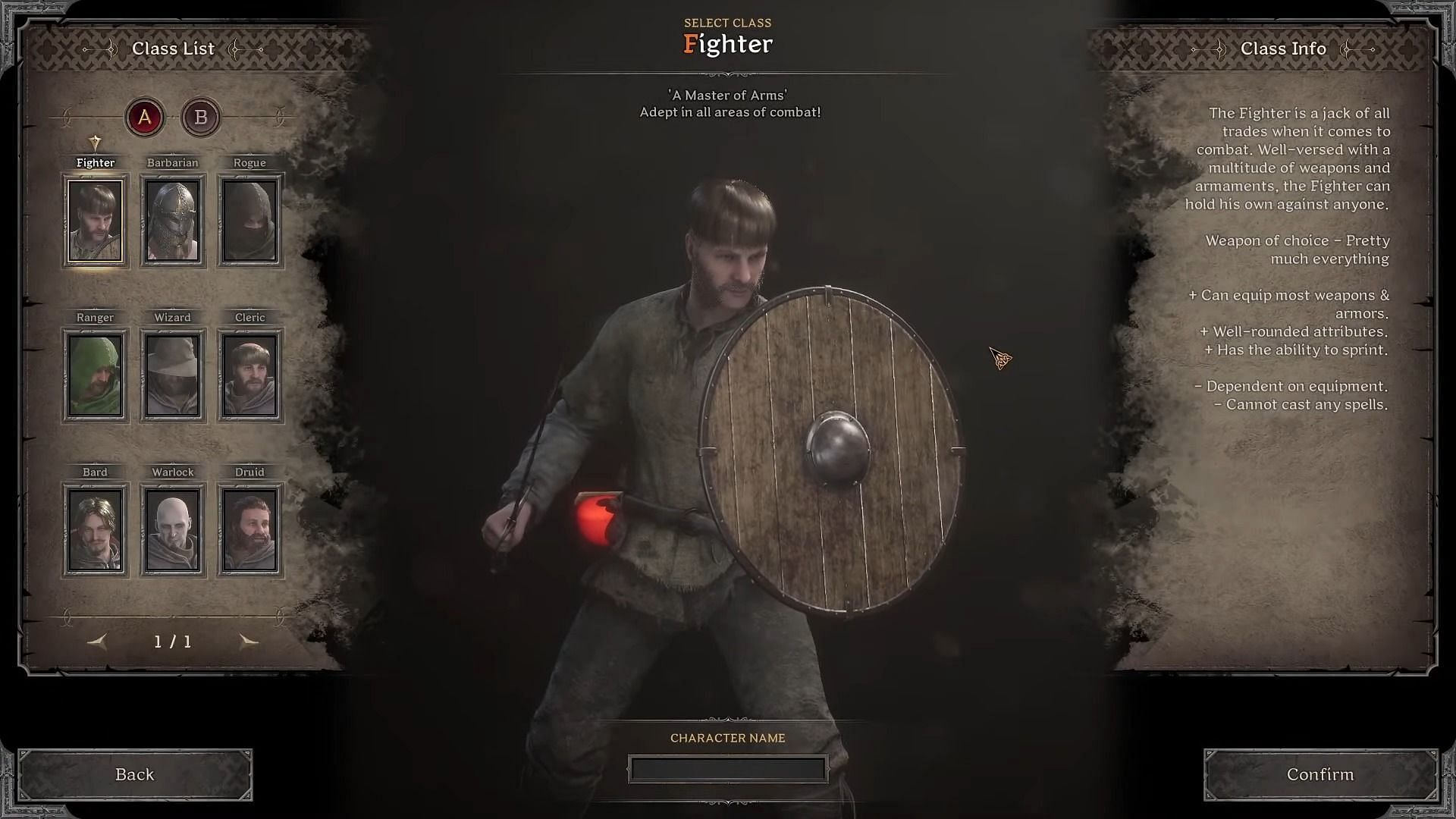 The fighter class is good for beginners (Image via IRONMACE)