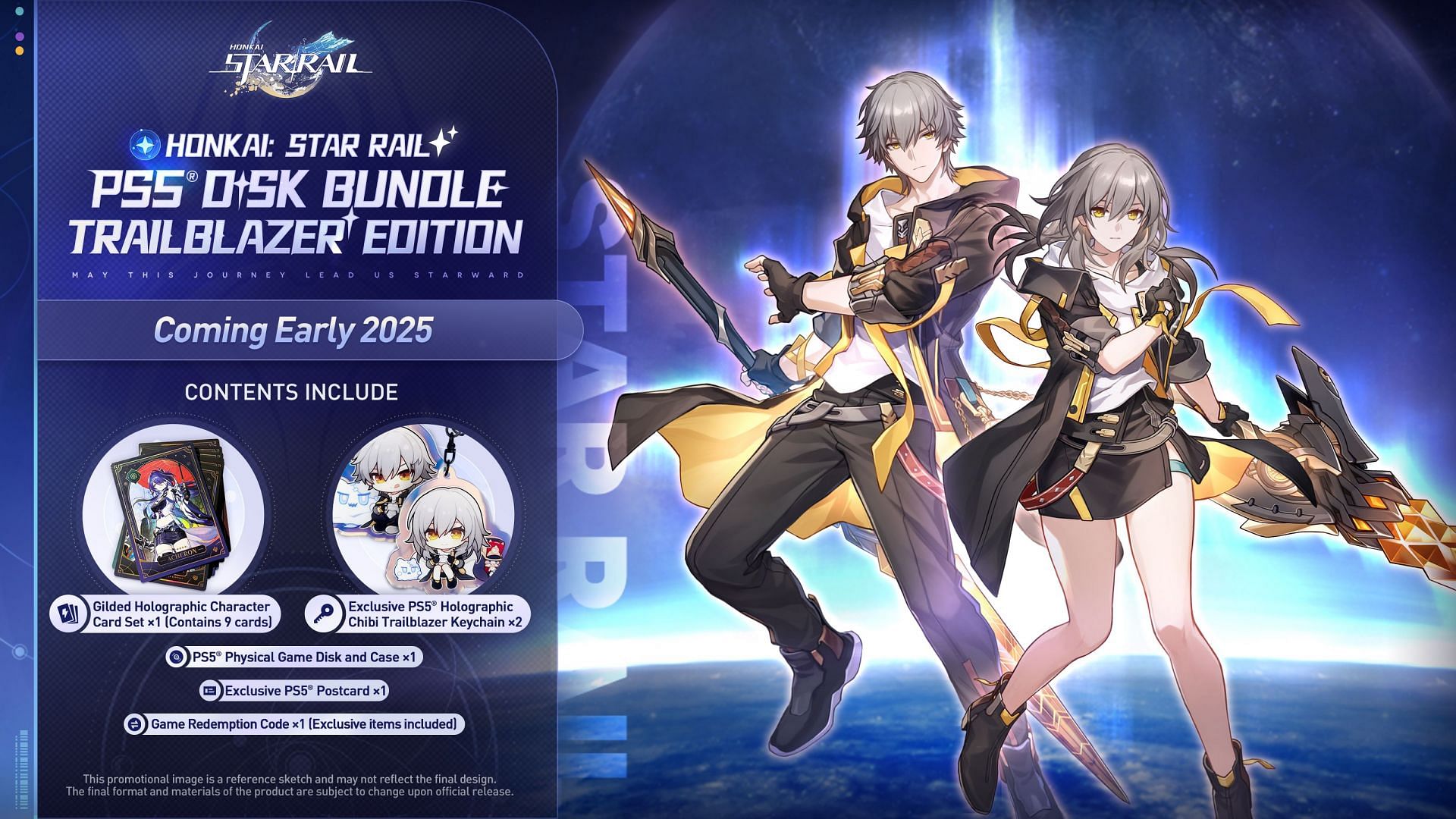 The Honkai Star Rail Trailblazer Edition PS5 bundle (Image via HoYoverse)