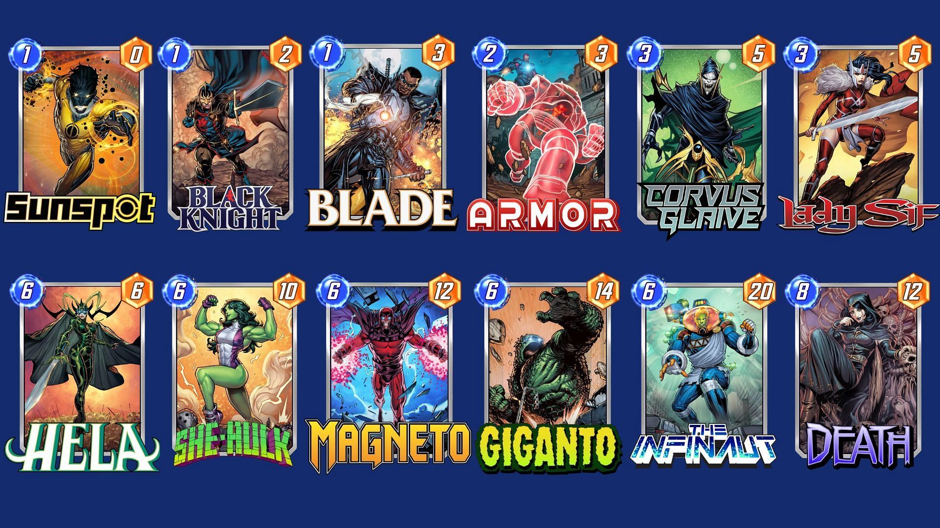 The Reanimation Rampage Deck in Marvel Snap (Image via Nuverse)