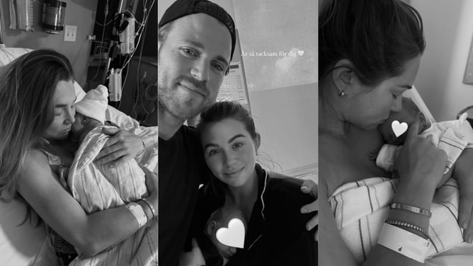 "It didn't feel right to us": Elias Lindholm's wife Annica reveals reason behind naming newborn son Luka over another abundant name