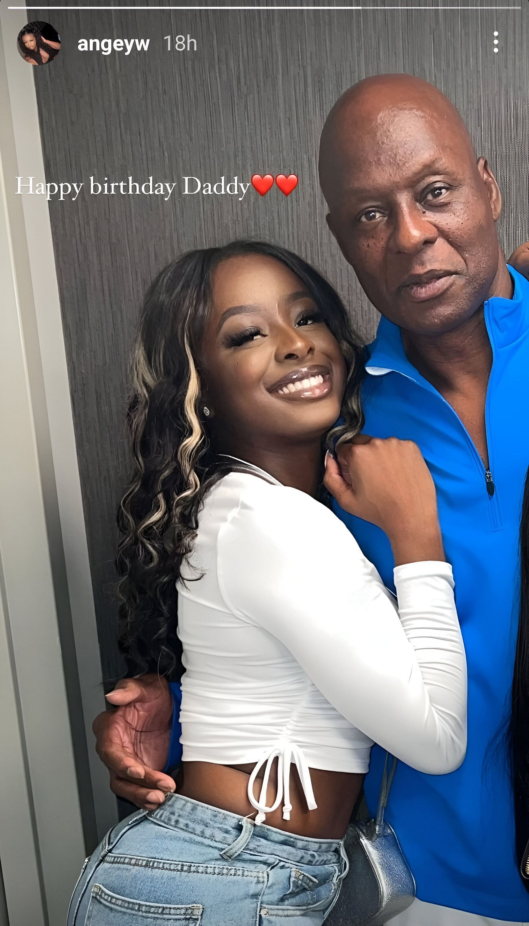 Angelica Wiggins&#039; post on her late father&#039;s birthday