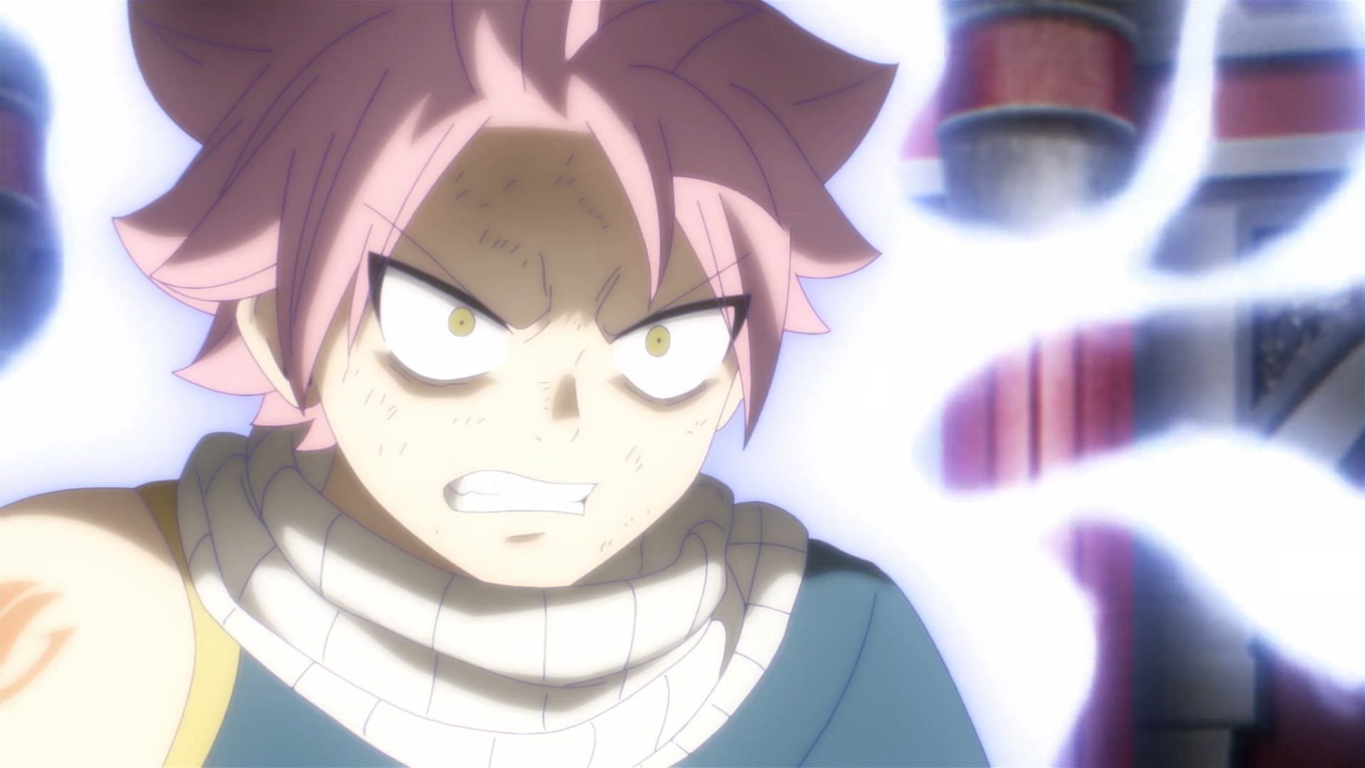 The White Wizard uses Whiteout on Natsu (Image via J.C. Staff)