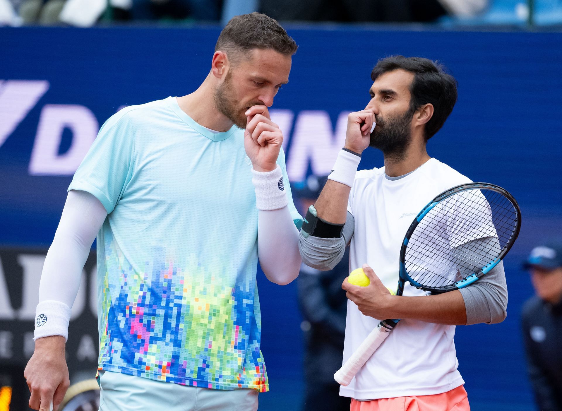 Yuki Bhambri and Albano Olivetti in Munich 2024.