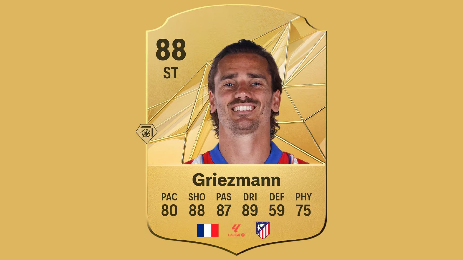 Antoine Griezmann&#039;s player card in the game (Image via EA Sports)