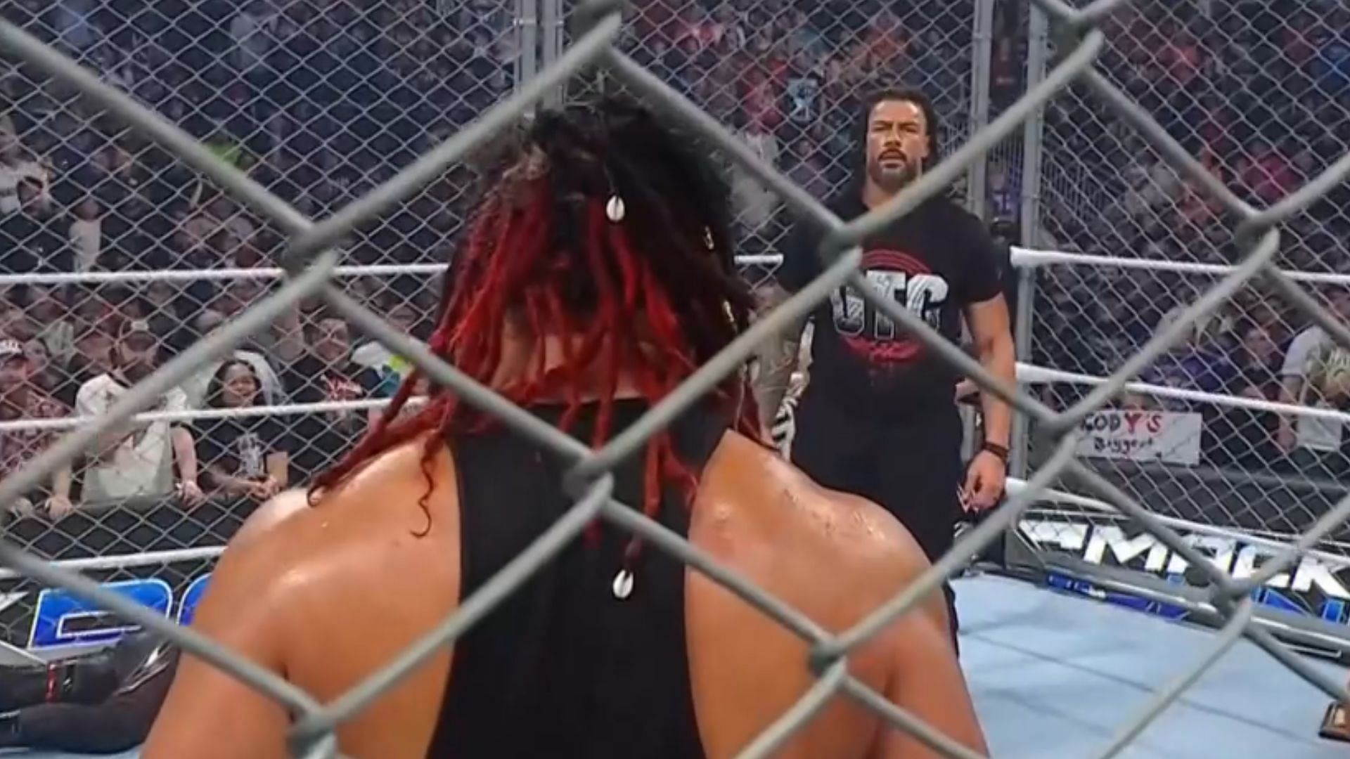 Roman Reigns and Jacob Fatu from SmackDown [Image credits: SmackDown on SonyLiv]