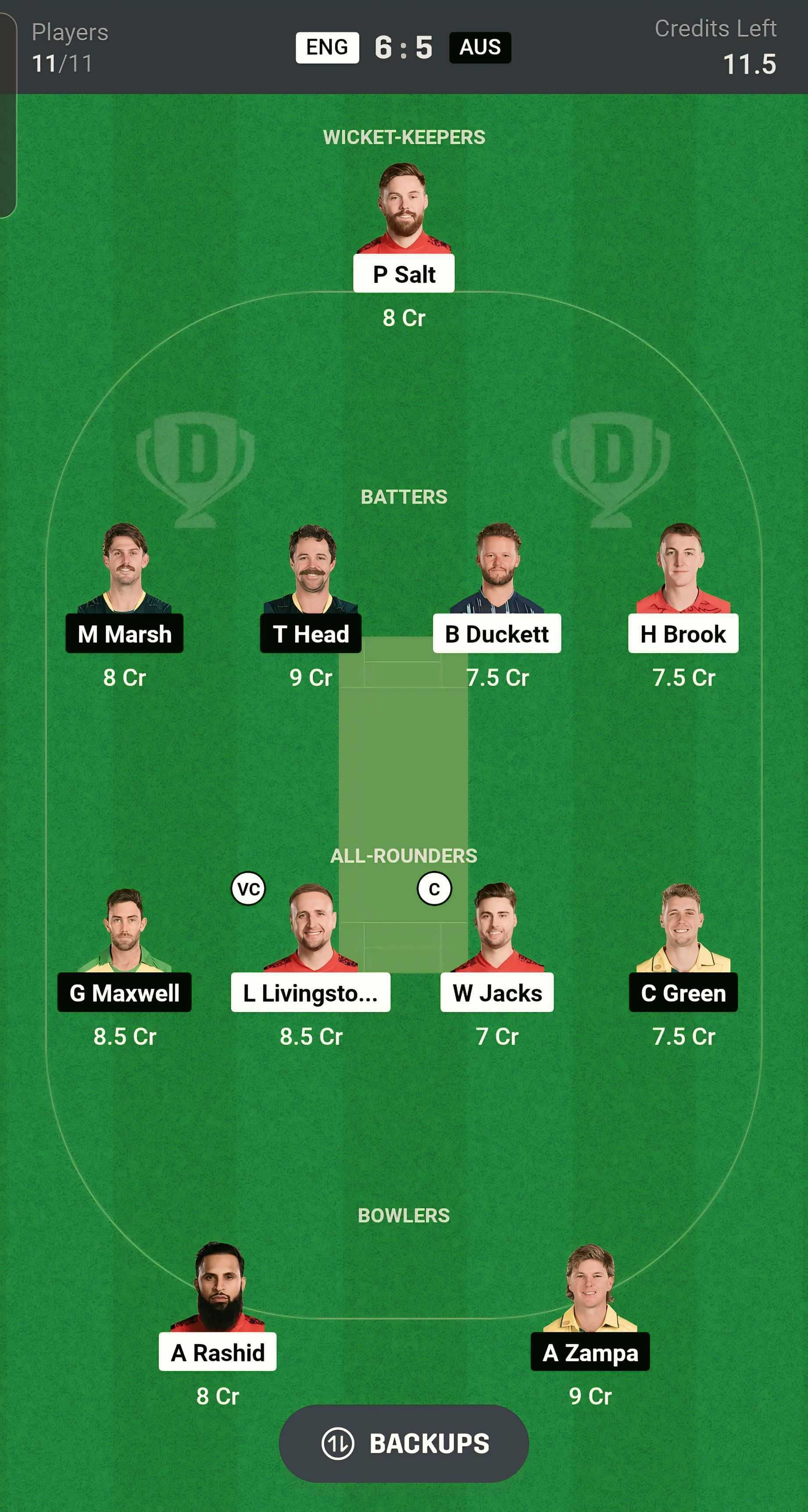 Fantasy suggestion #2 (Image via Dream11)