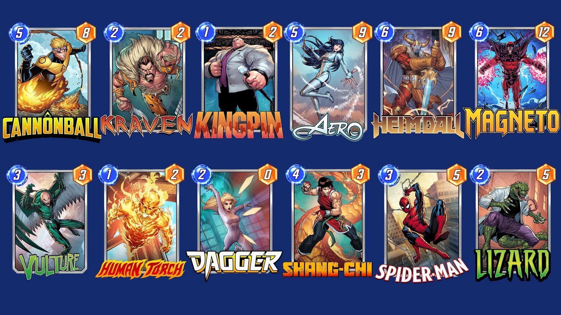 The Cannonball Move Deck in Marvel Snap (Image via Nuverse)