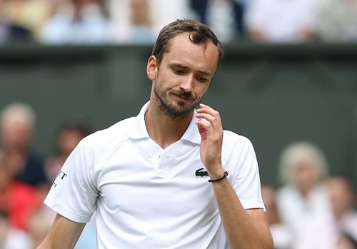 Daniil Medvedev pictured at Wimbledon 2024 - Image Source: Getty