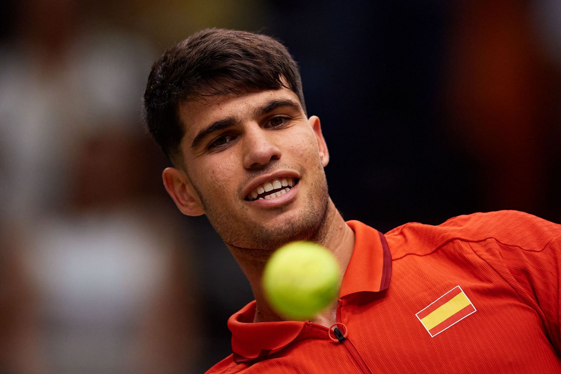 Carlos Alcaraz at the 2024 Davis Cup Finals (Image: Getty)