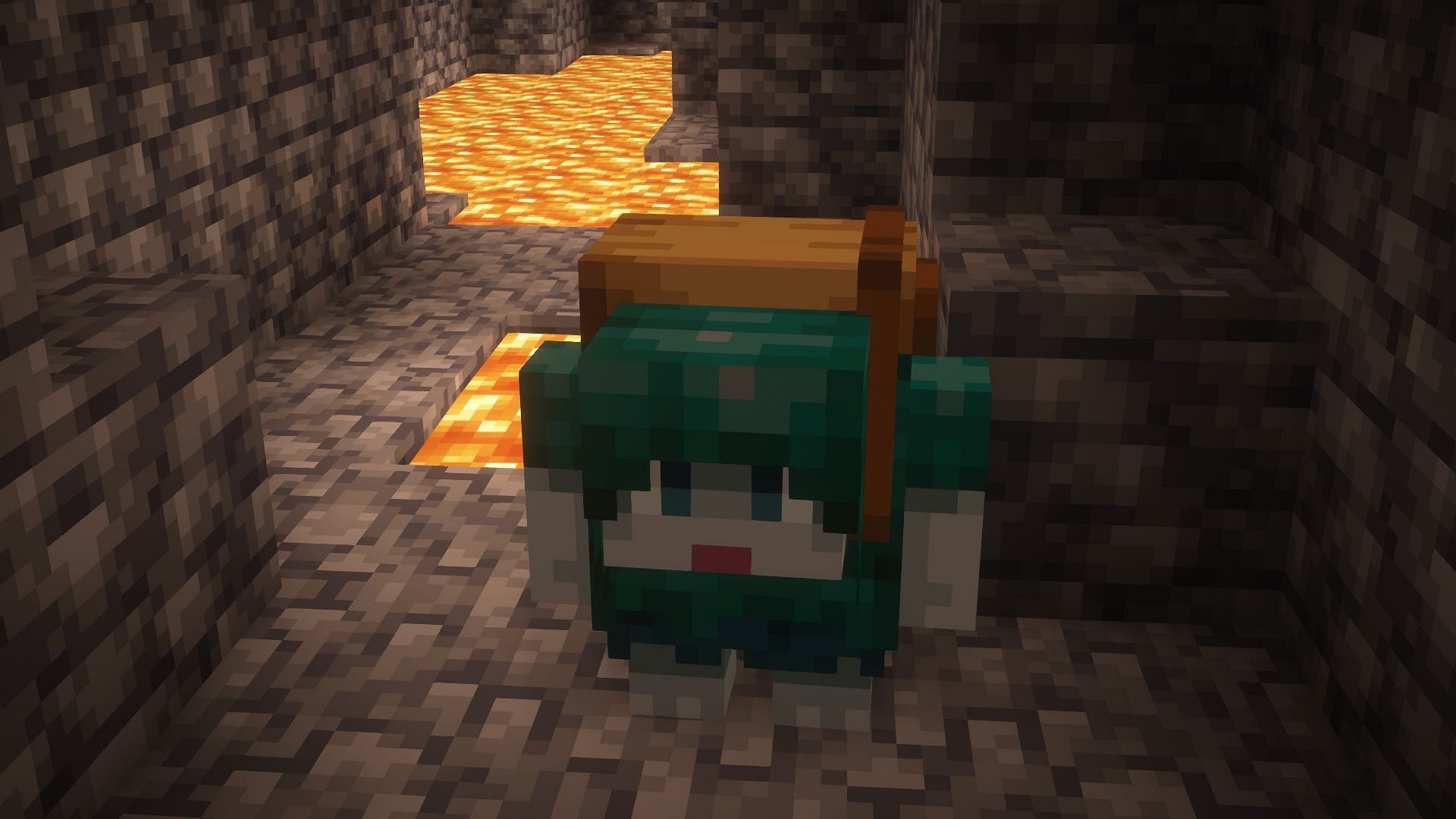 A rascal found deep underground (Image via Mojang)