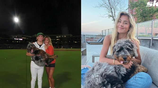 In Photos: Jackson Holliday's wife Chloe captures Orioles rookie husband bonding with dog Coconut over 'people watching'