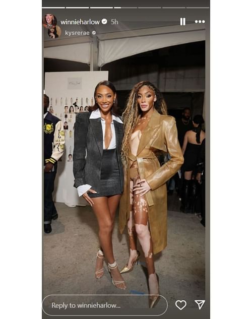 New York Fashion Week beauties (Photo from Winnie Harlow's IG)