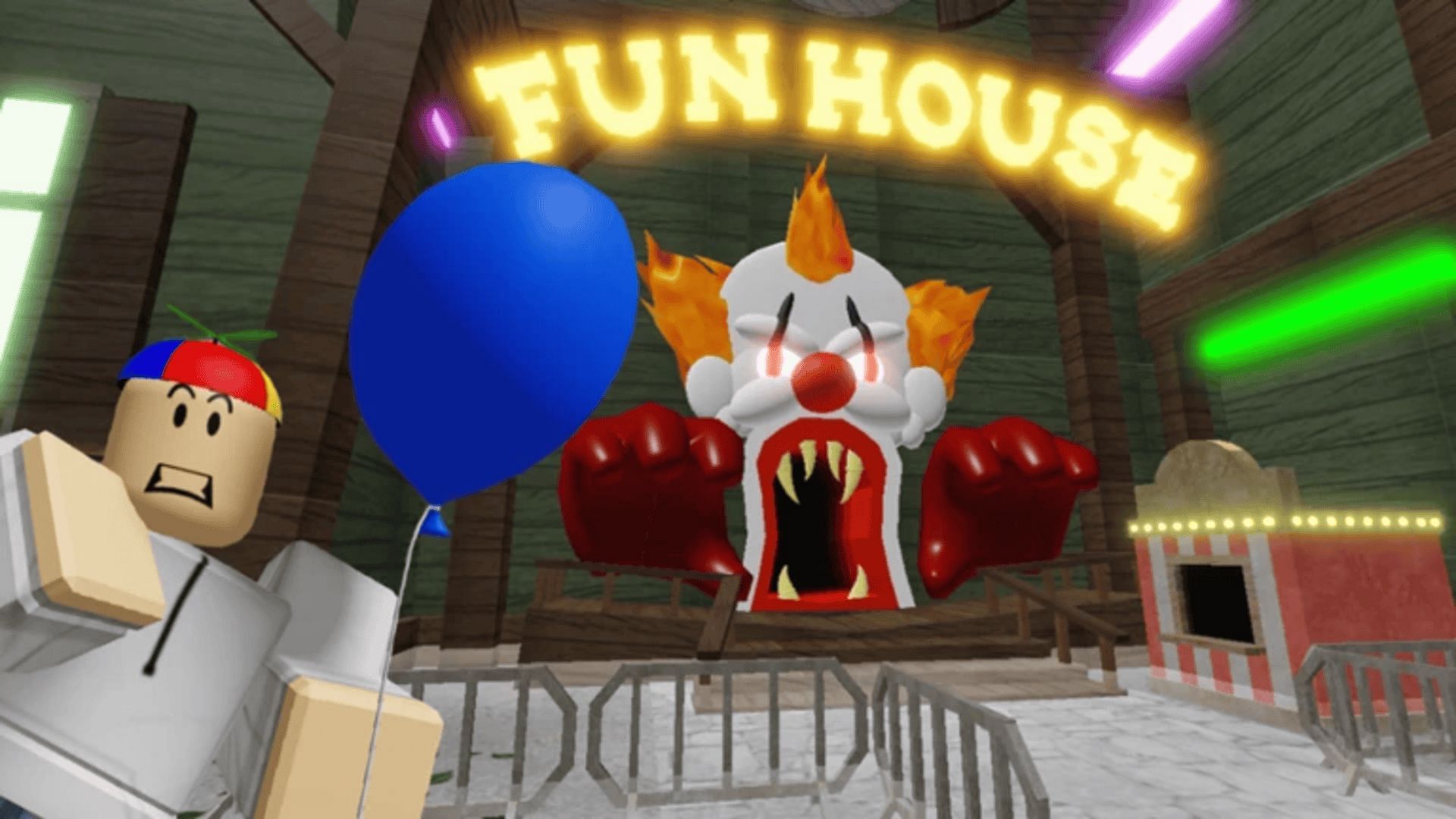 Official cover for Escape the Carnival of Terror Obby (Image via Roblox)