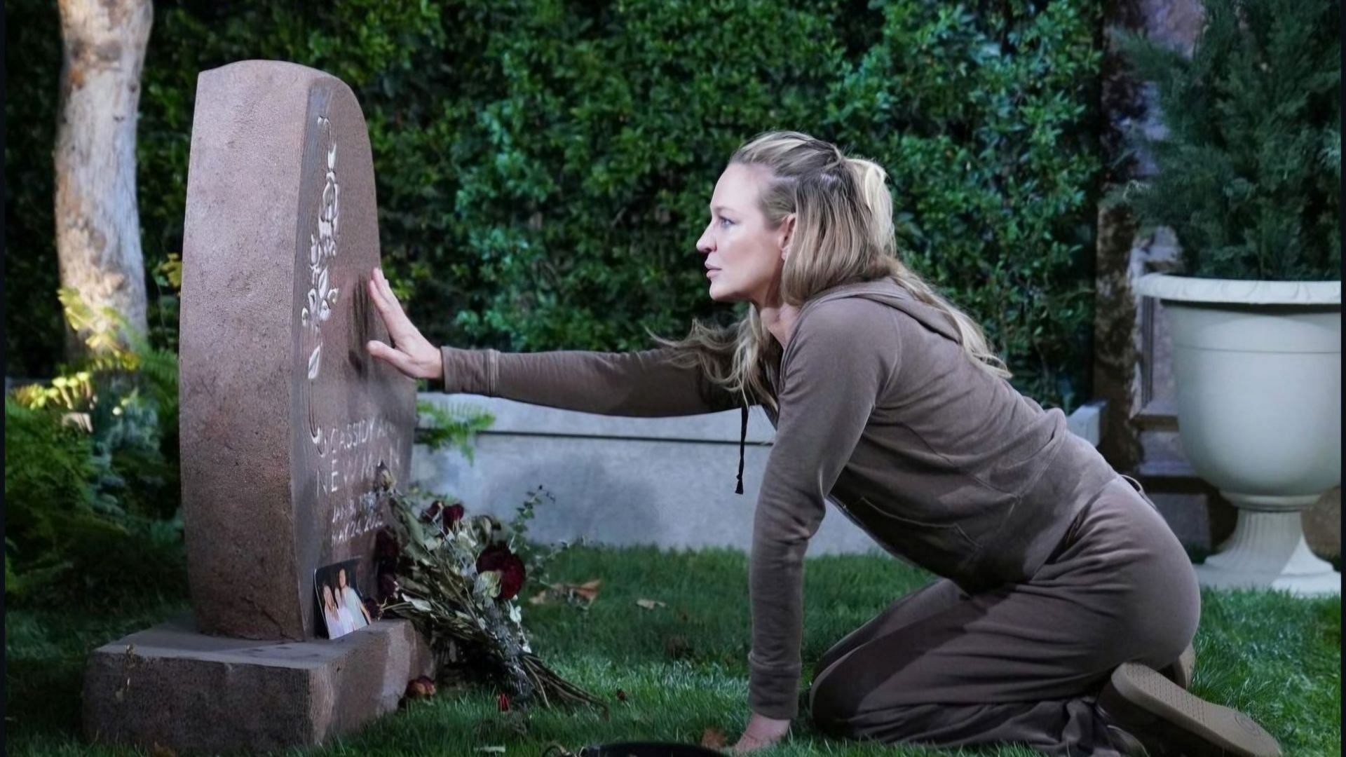 Sharon in a still from The Young and the Restless (Image via CBS)