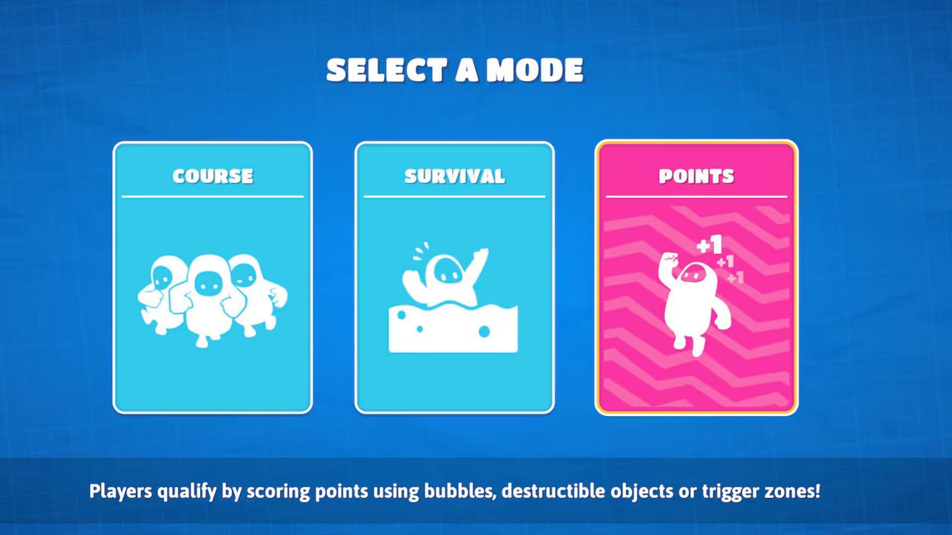 Mode selection screen (Image via Mediatonic Limited)