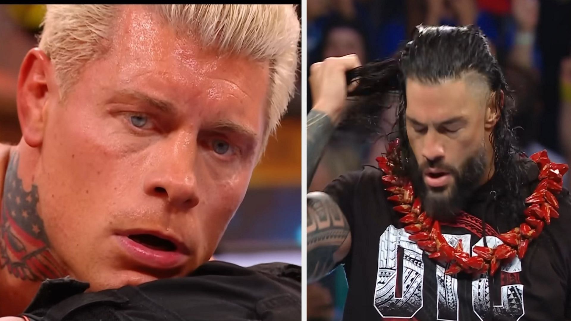 Cody Rhodes (left) &amp; Roman Reigns (right) [Image credits: WWE