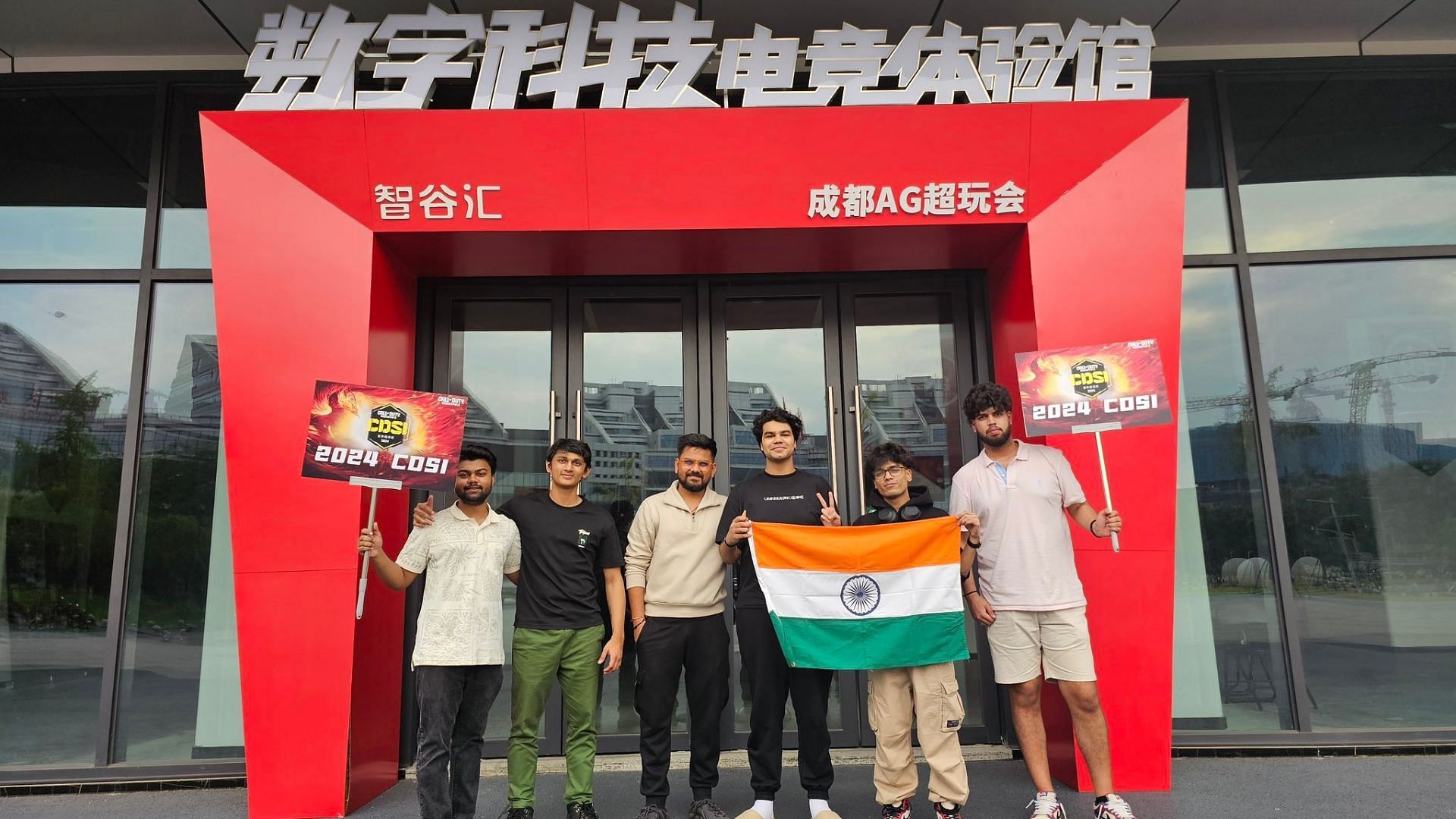 Team GodLike arrived in China for the COD Mobile Summer Invitational 2024 (Image via X/learn)