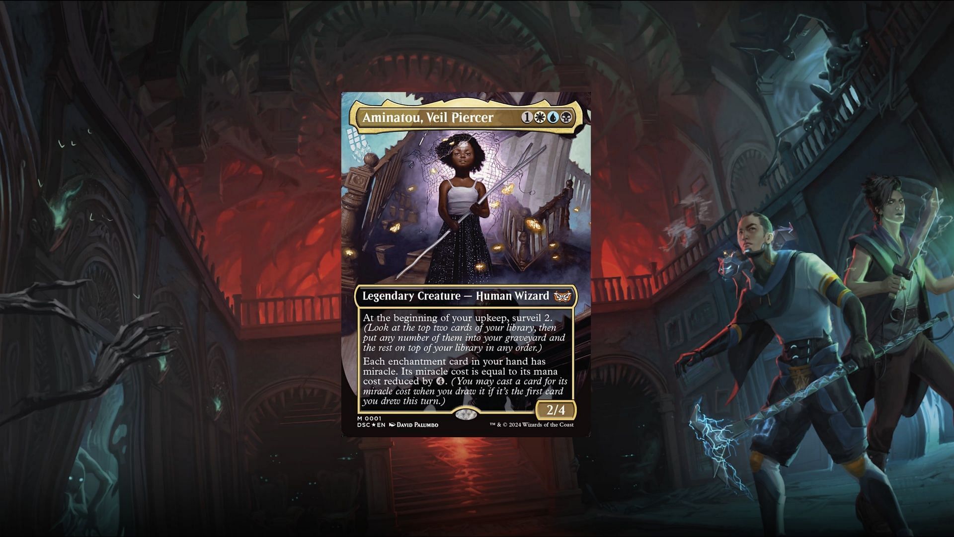 Aminatou, Veil Piercer makes Enchantment decks run incredibly fast (Image via Wizards of the Coast)