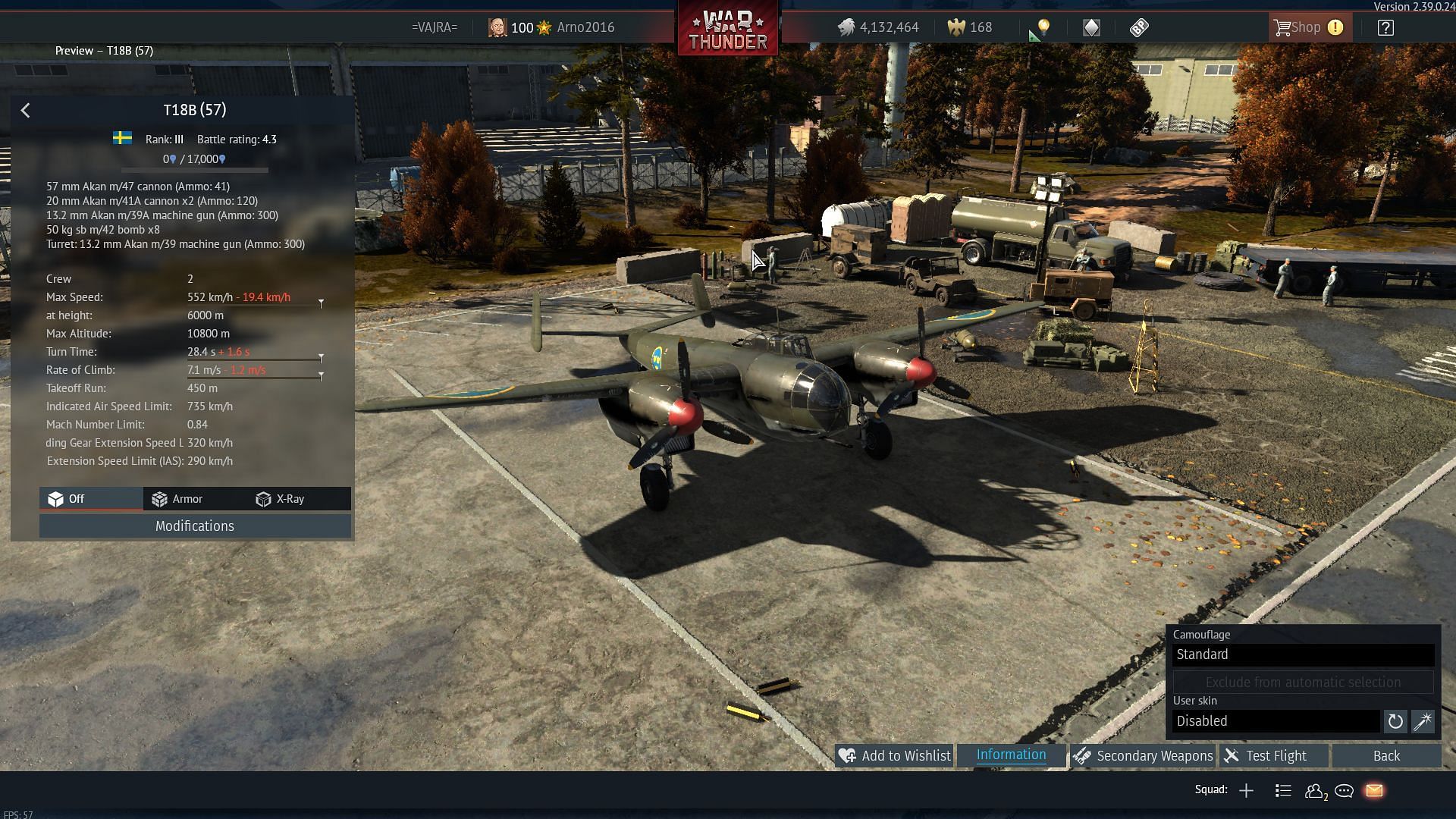 The T18B(57) in War Thunder (Image via Gaijin Entertainment)