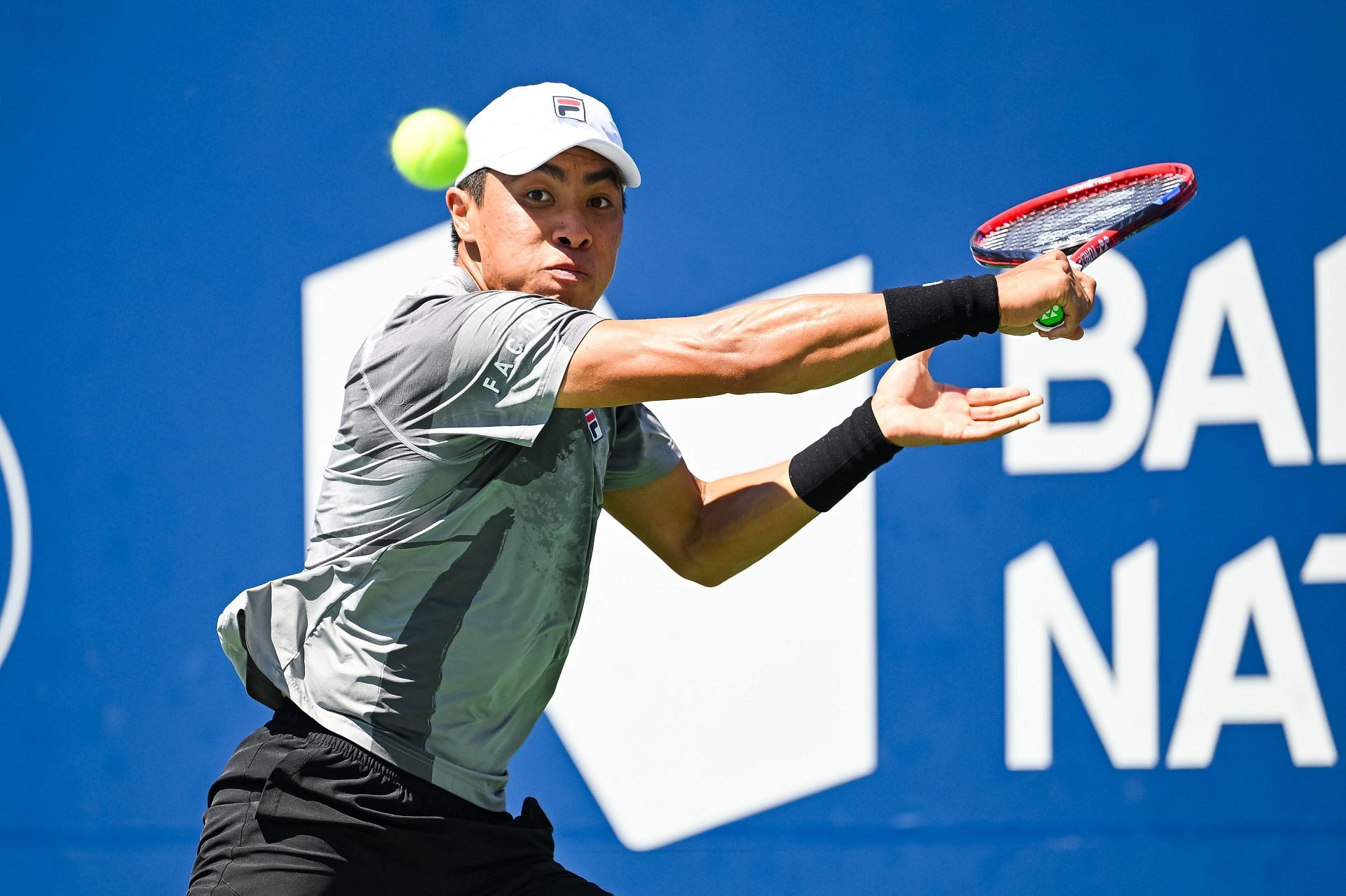 Brandon Nakashima in action at the National Bank Open (Picture via Getty)