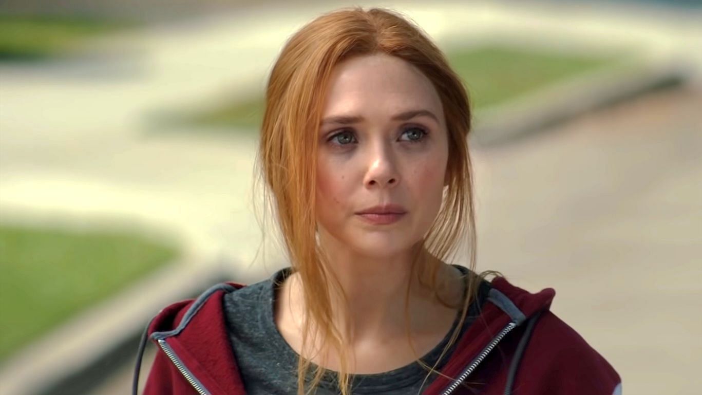 Elizabeth Olsen as Wanda Maximoff in a still from WandaVision (Image via YouTube/Marvel Entertainment)