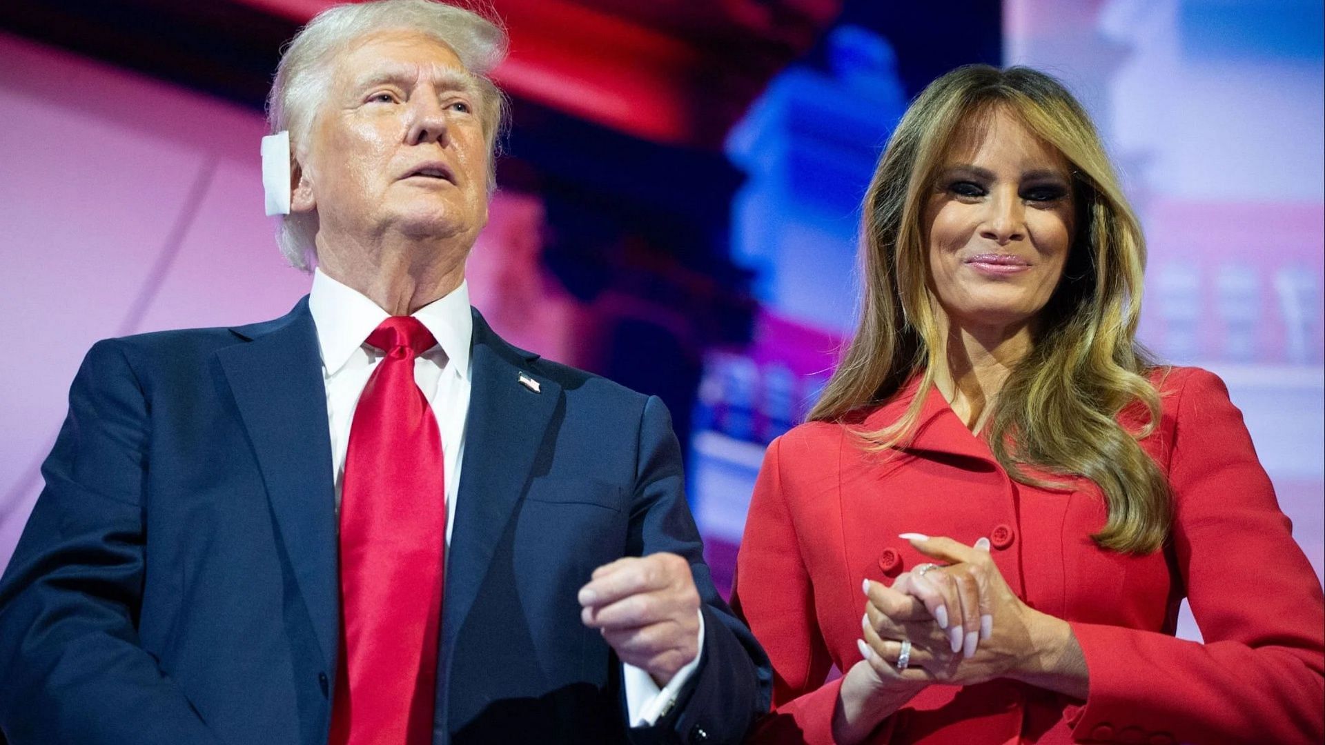 Donald Trump promoted Melania Trump