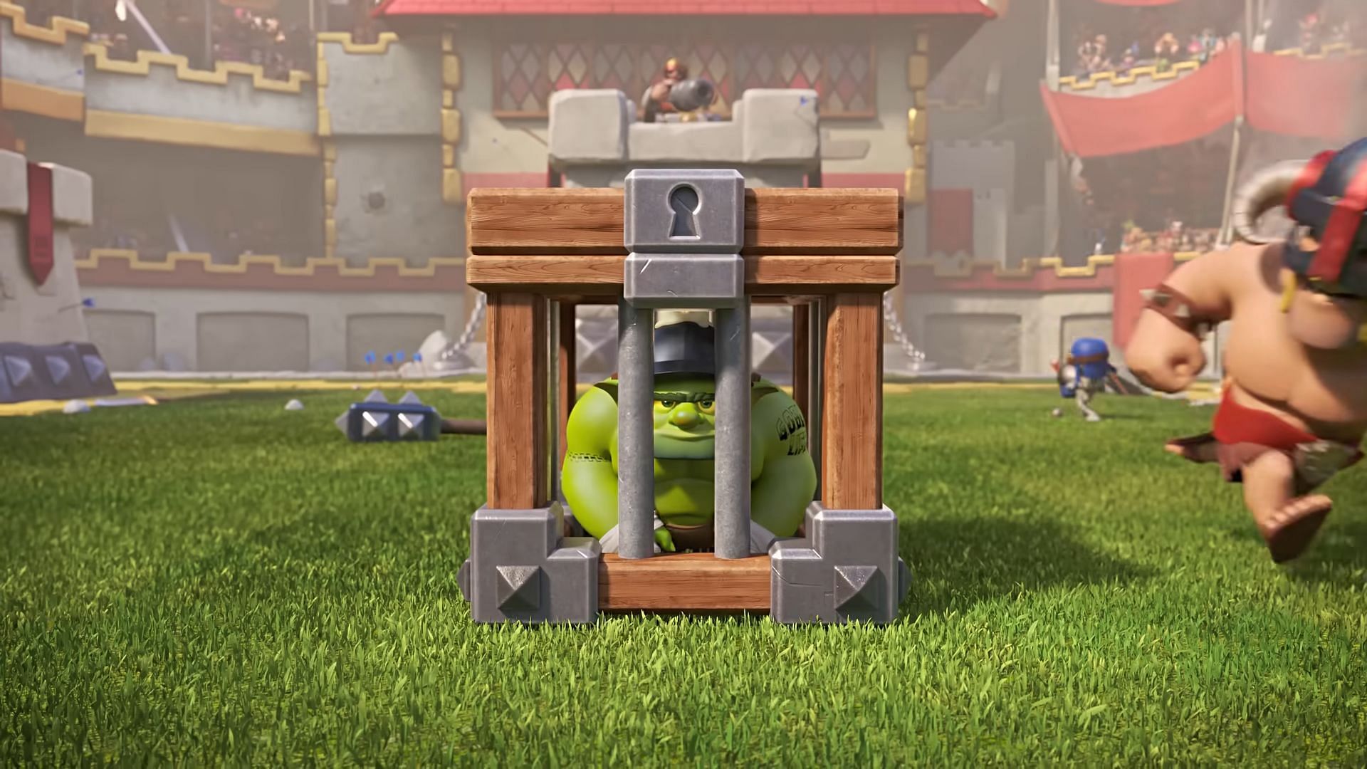 Wizard has good synergy with Balloon (Image via Supercell) G oblin Cage is often used to boost the defense of Lumberjack decks in Clash Royale (Image via Supercell)