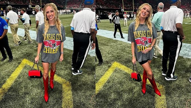 IN PHOTOS: Patrick Mahomes' wife Brittany rocks $6,600-worth outfit at Chiefs vs Falcons Week 3 SNF clash