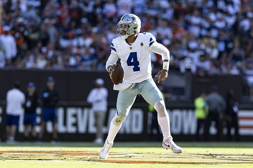 Dak Prescott during Dallas Cowboys v Cleveland Browns - Source: Getty