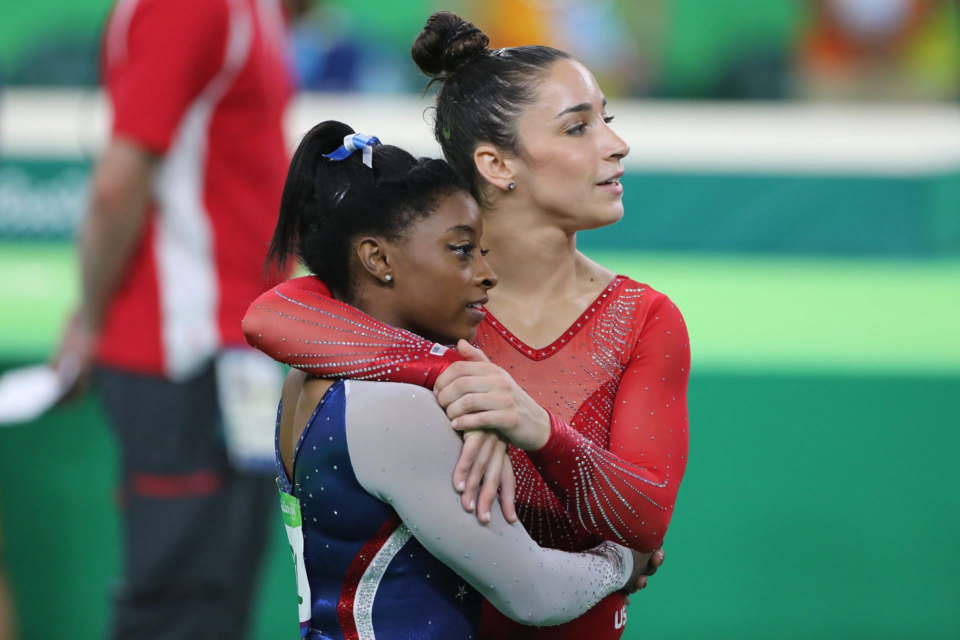 Simone Biles and Aly Raisman at the Rio Olympics (Source: Getty)