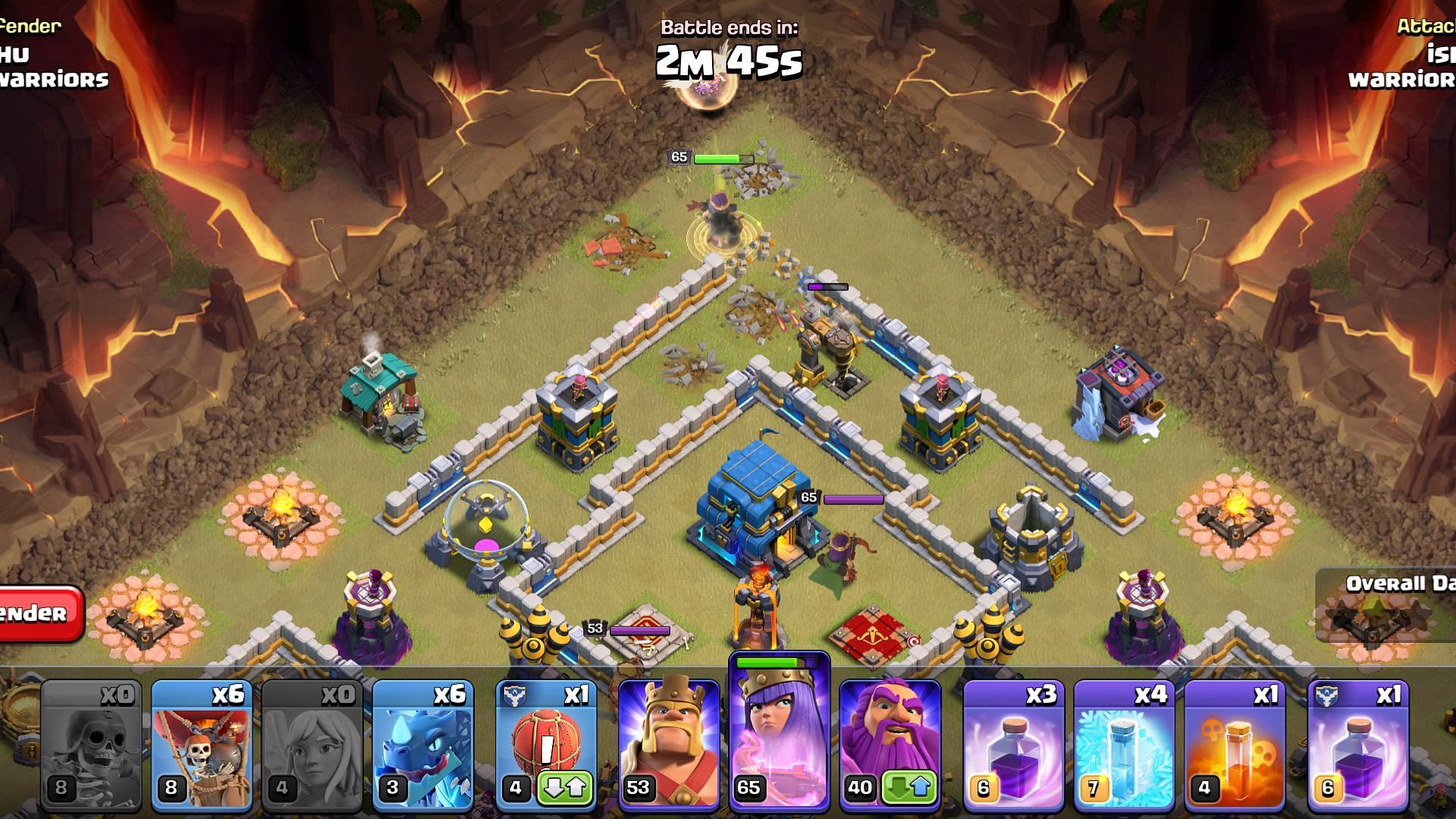 Use Queen Walk opening strategy to take down Eagle Artillery (Image via SuperCell)