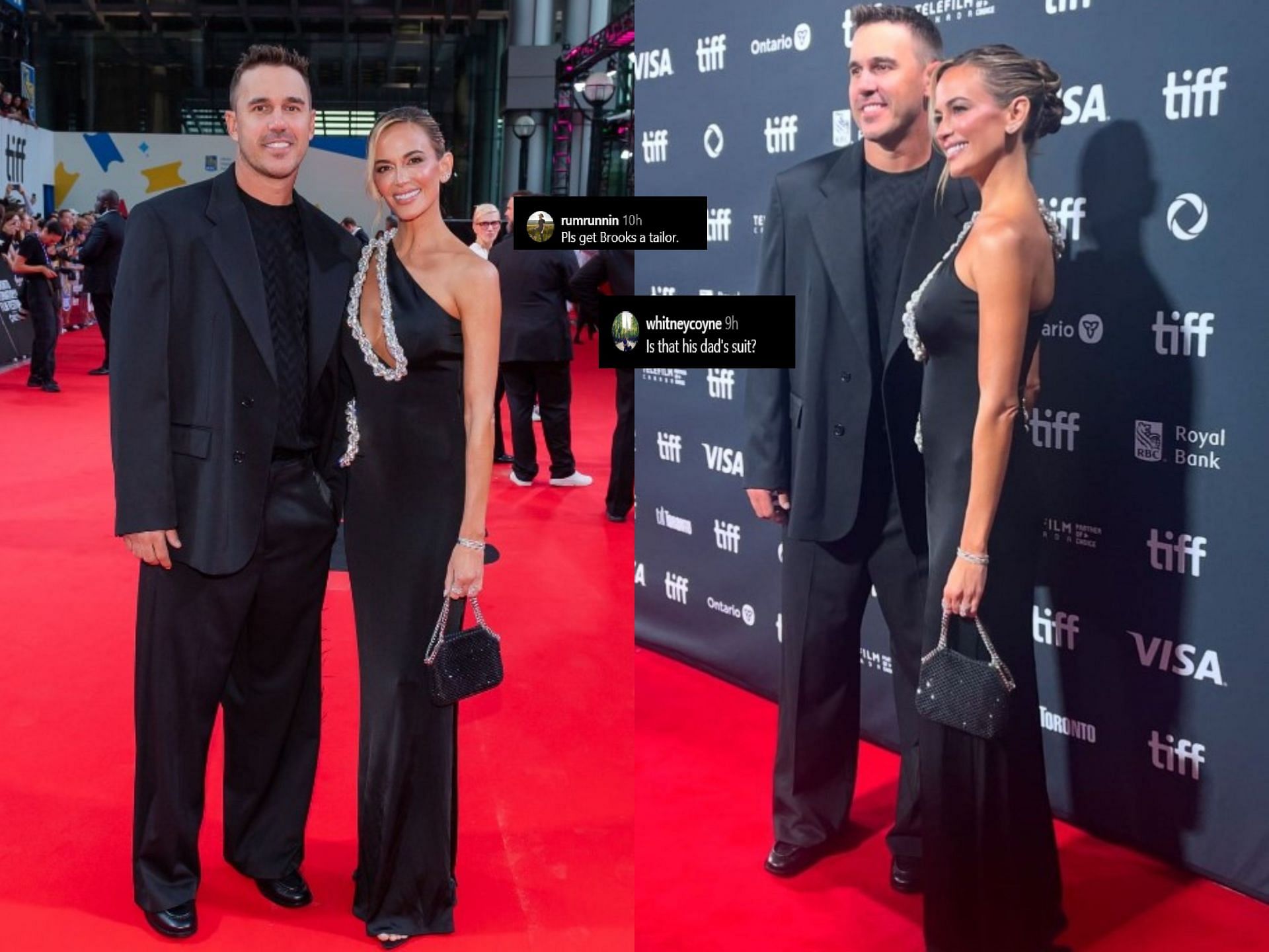 Brooks Koepka and Jena Sims attend the Toronto International Film Festival (Image via Instagram@jenamsims)