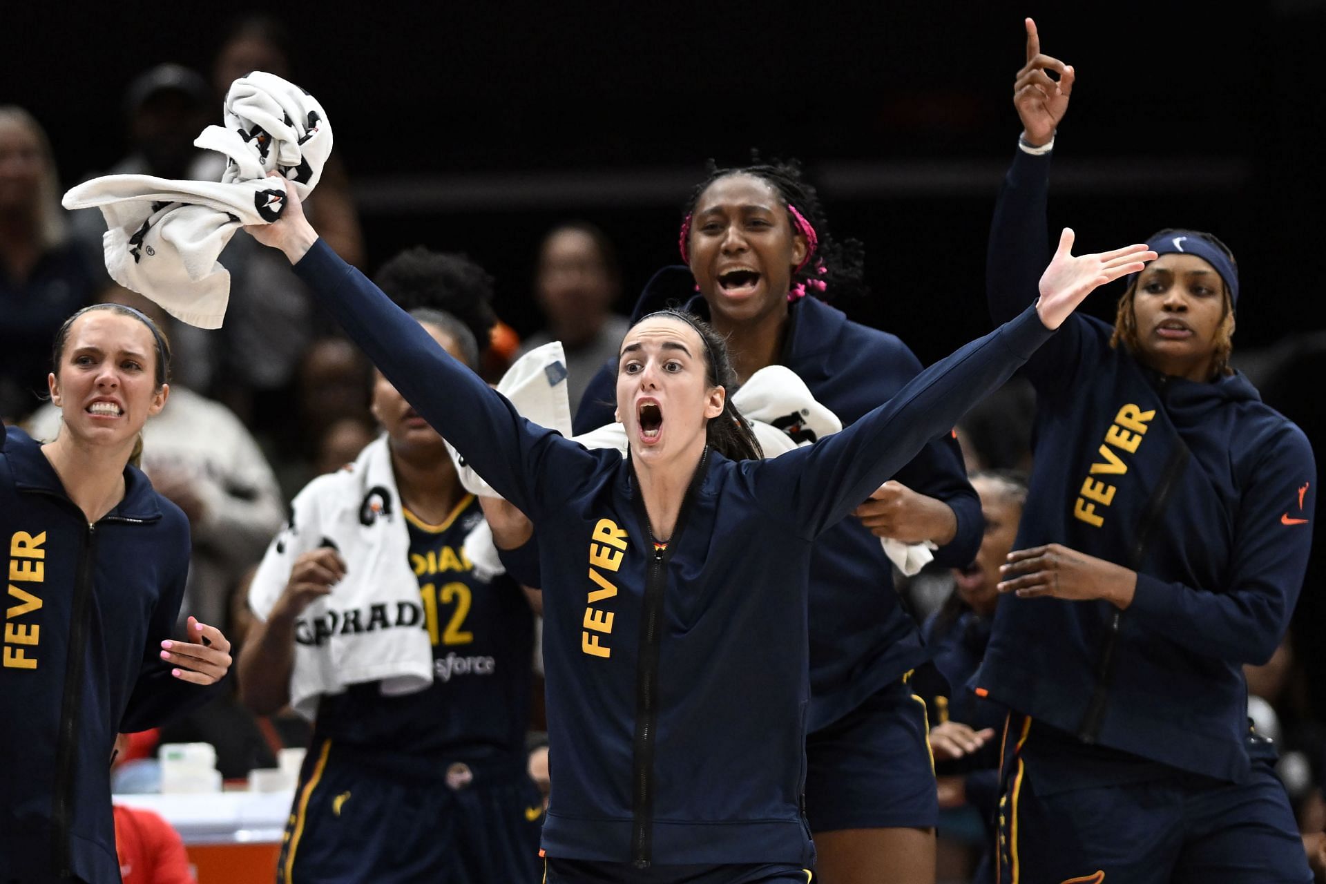 WASHINGTON, DC - SEPTEMBER 19: Indiana Fever guard Caitlin Clar - Source: Getty