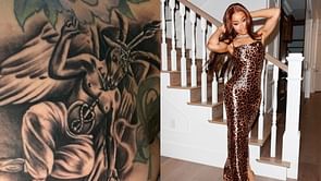 "She wildin for having that in the first place"- Internet reacts as Blac Chyna shares update on her Baphomet tattoo removal