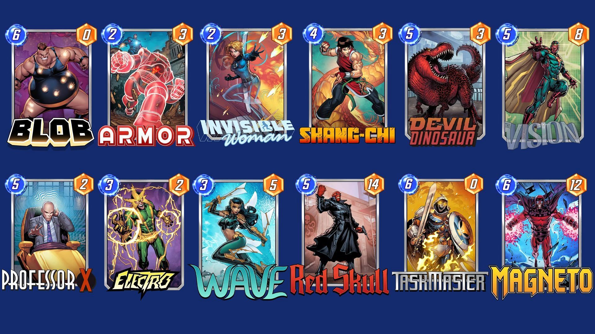 The Blob Control Deck in Marvel Snap (Image via Nuverse)