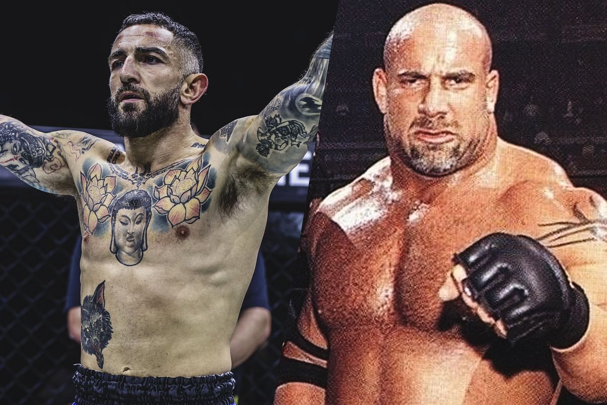 Liam Harrison (left) and Bill Goldberg (right).