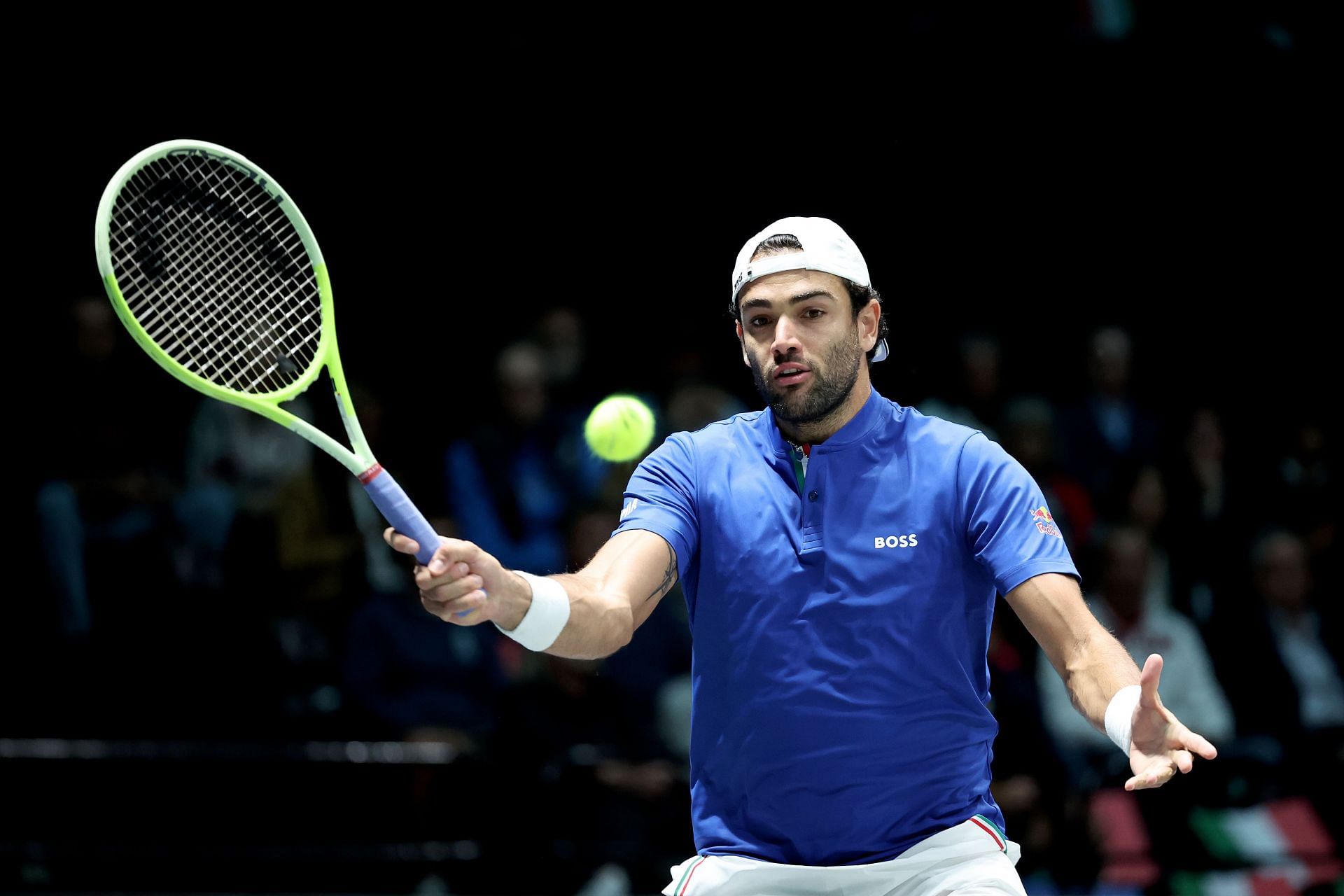 Matteo Berrettini will lead the Italian team against Belgium (Image via Getty).