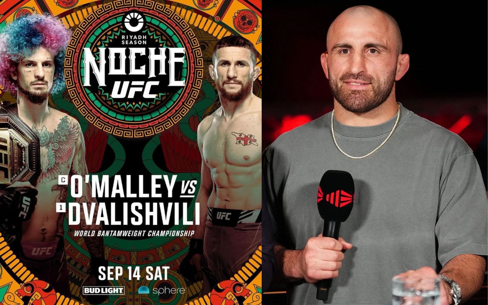 Alexander Volkanovski (right) sides with the underdog in Sean O