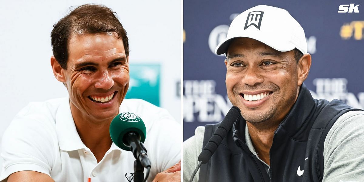 Rafael Nadal (L) and Tiger Woods (R) (Source: Getty)