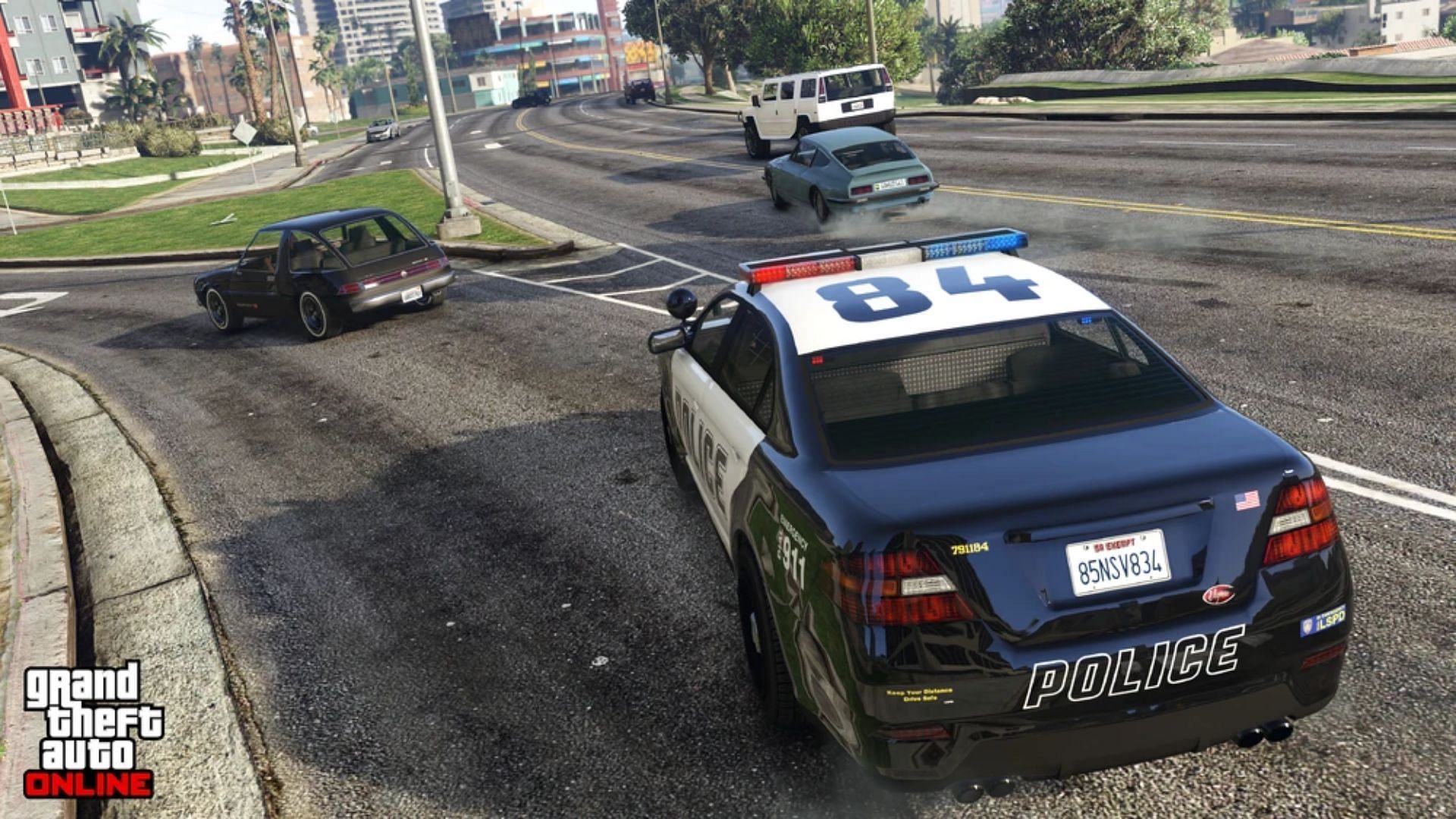 Evading the cops is one of the toughest tasks in GTA Online (Image via Rockstar Games)