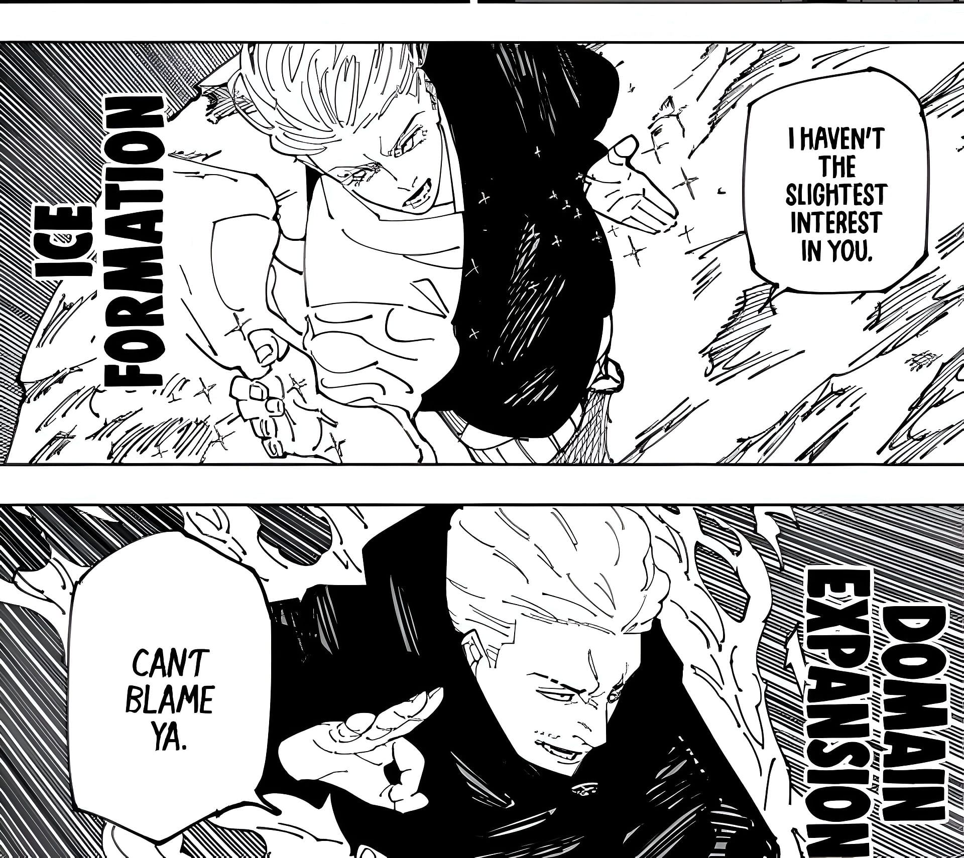 Hakari Kinji vs Uraume as seen in the manga (Image via Shueisha)