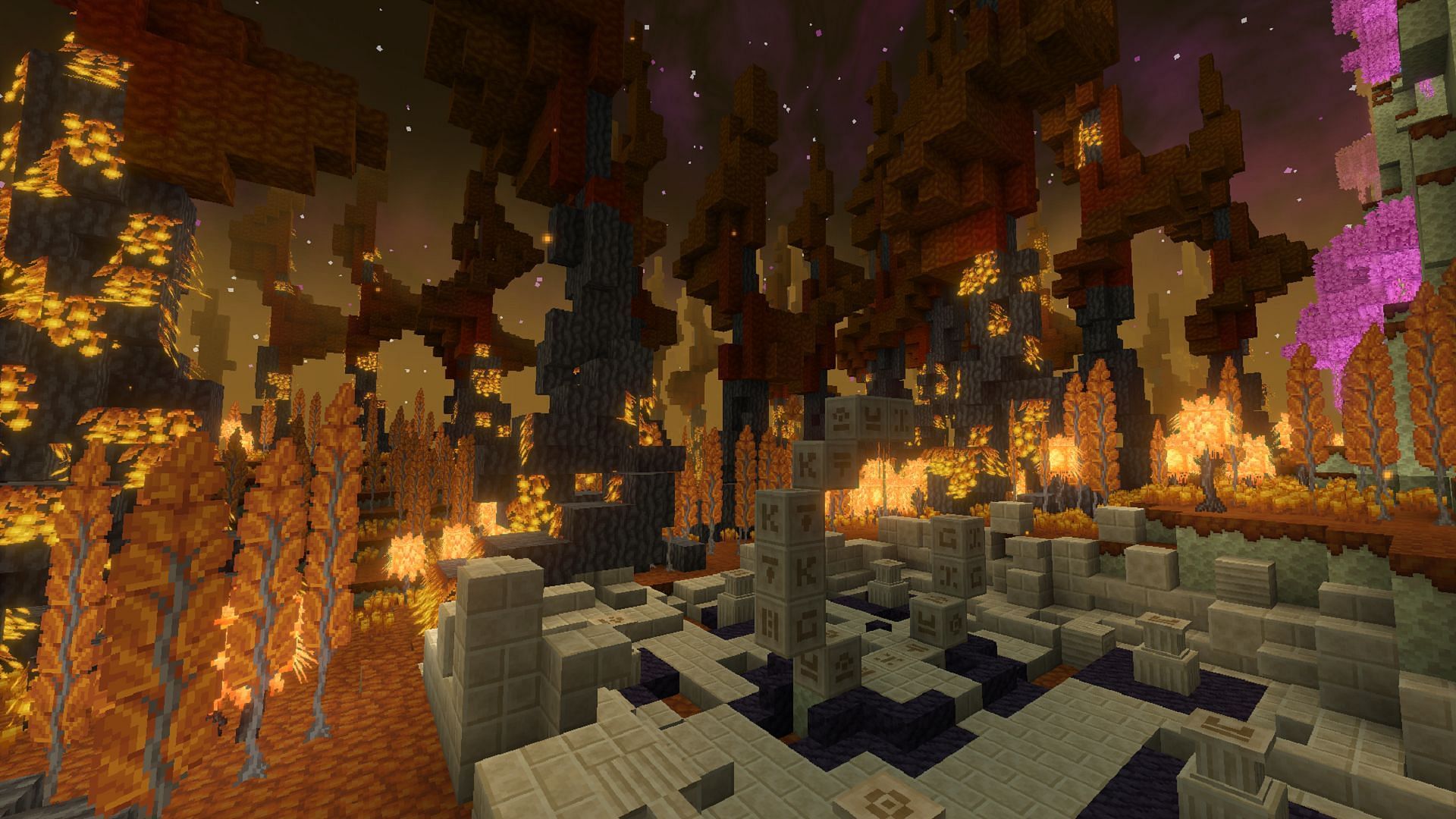 BetterEnd makes Minecraft&#039;s final dimension a much more intimidating place (Image via Quiqueck/CurseForge)