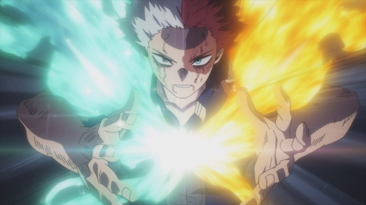 Shoto Todoroki as seen in My Hero Academia season 7 episode 19 preview (Image via BONES)