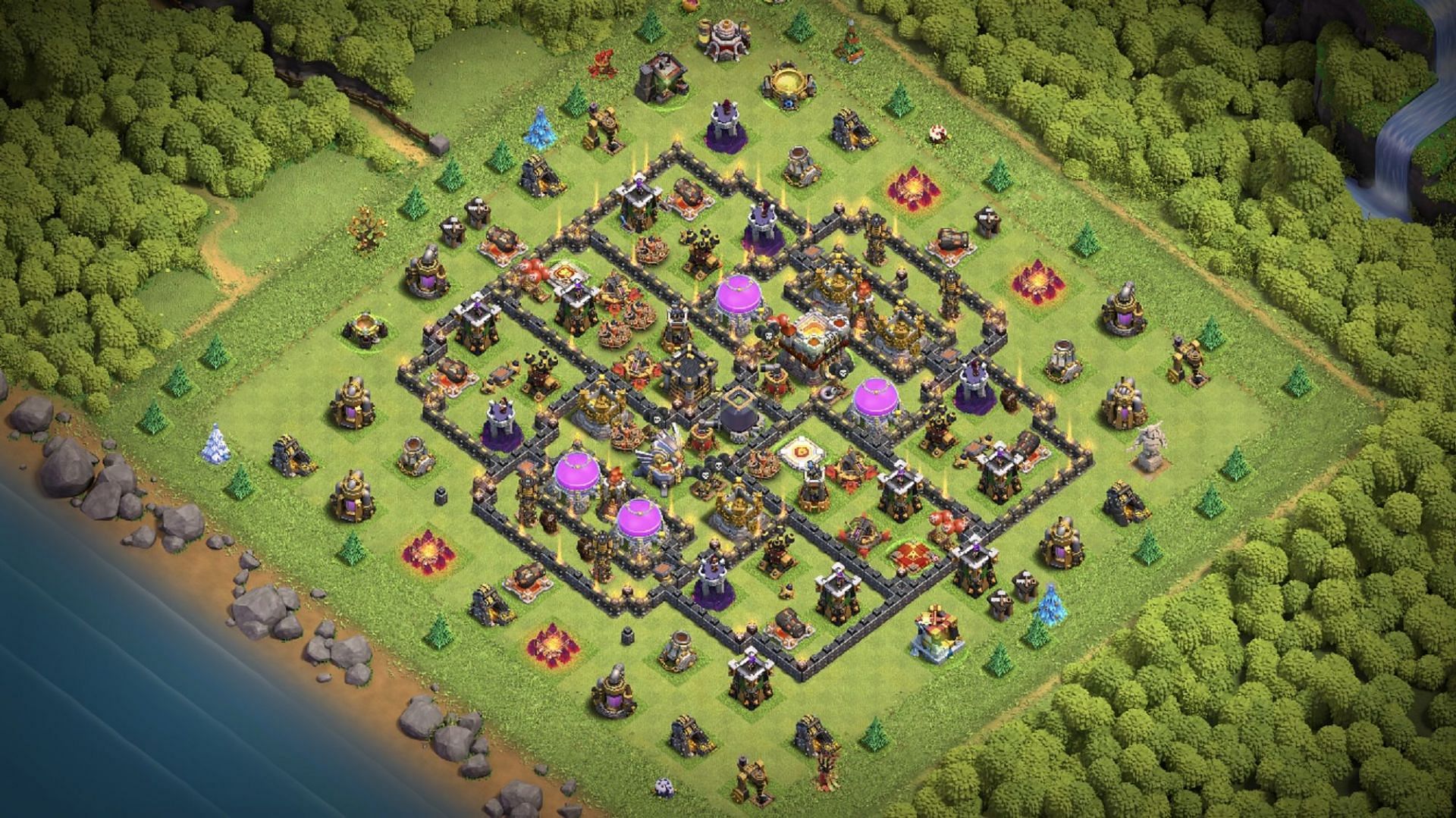 Anti-Air/Electro base (Image via Supercell)