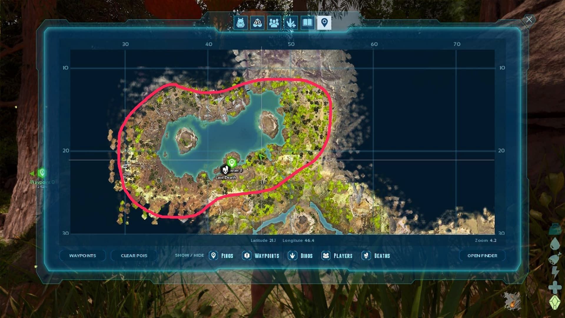 Bulbdog spawn locations in ARK Survival Ascended Aberration (Image via Studio Wildcard)