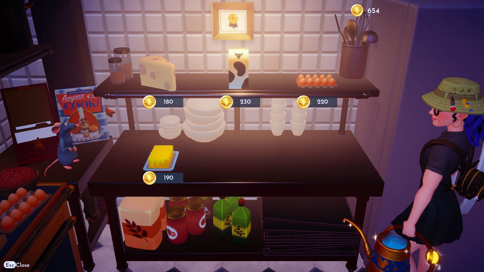 Cheese can be purchased from Chez Remy Restaurant (Image via Gameloft)