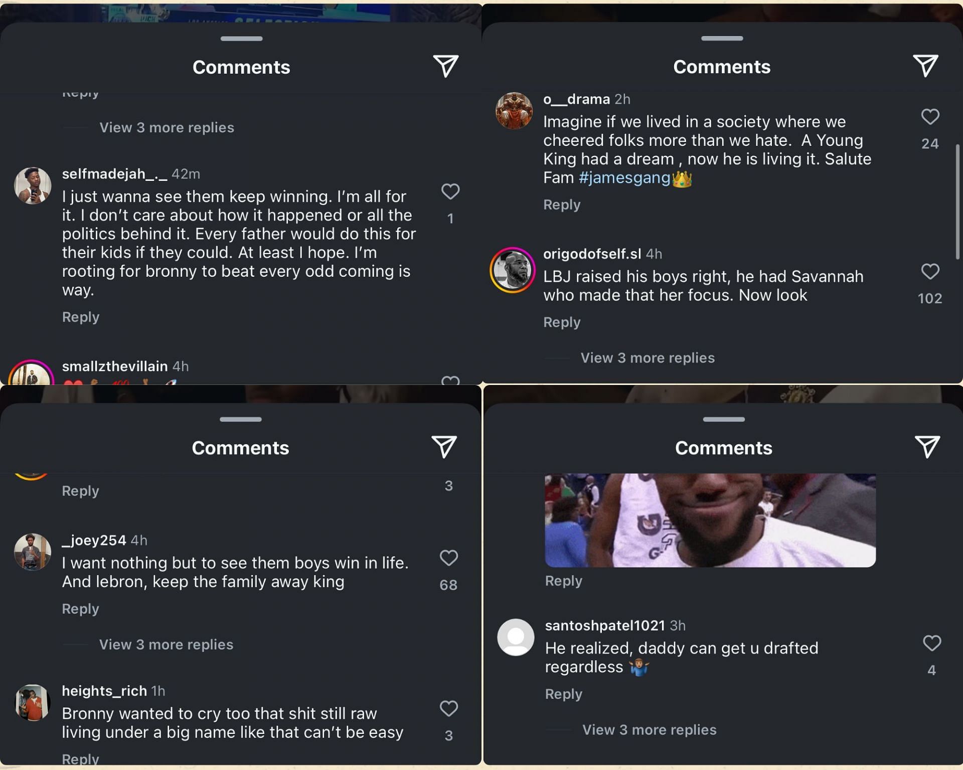 Fan reactions to Bryce James&#039; comments about his brother