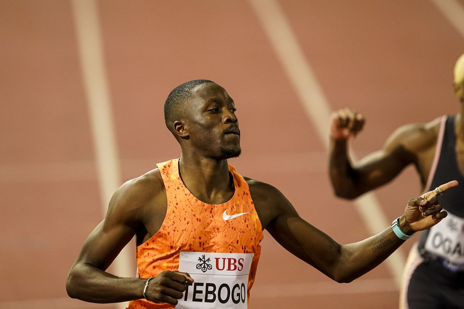 Letsile Tebogo at the Lausanne Diamond League meet in Poland (Image via Getty)