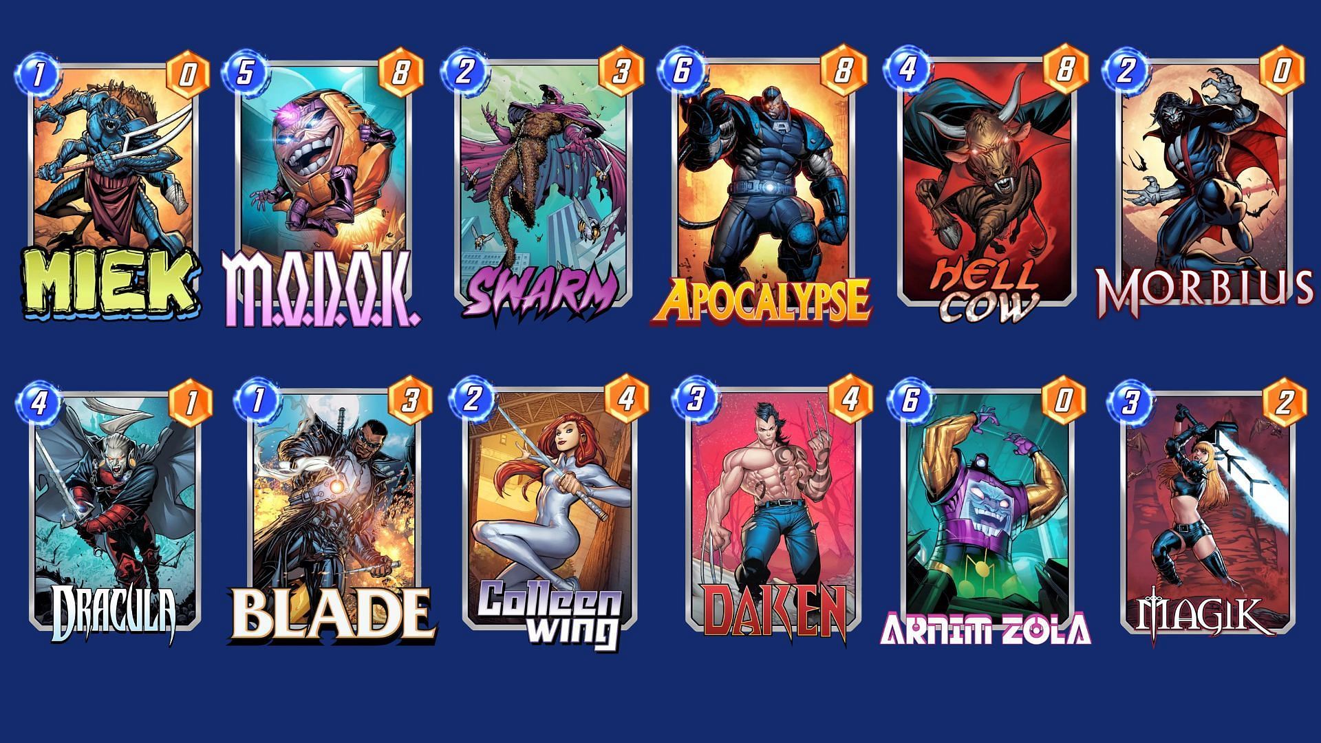 The Miek and Swarm Combo Deck is a great Marvel Snap Miek deck you can try (Image via Nuverse)