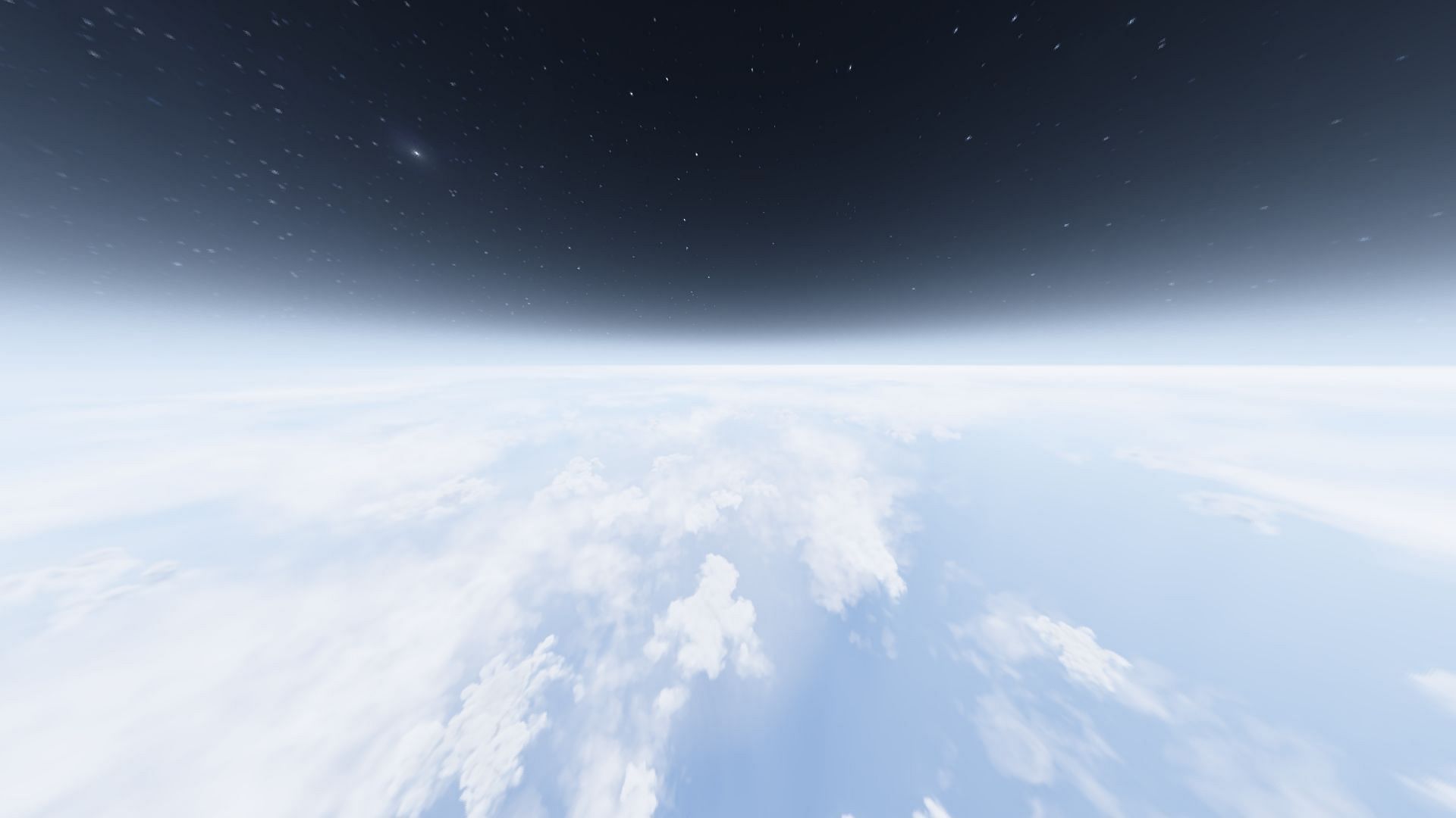 This Minecraft texture/resource pack makes skies immensely more realistic, including adding high-altitude clouds (Image via UsernameGeri/Modrinth)